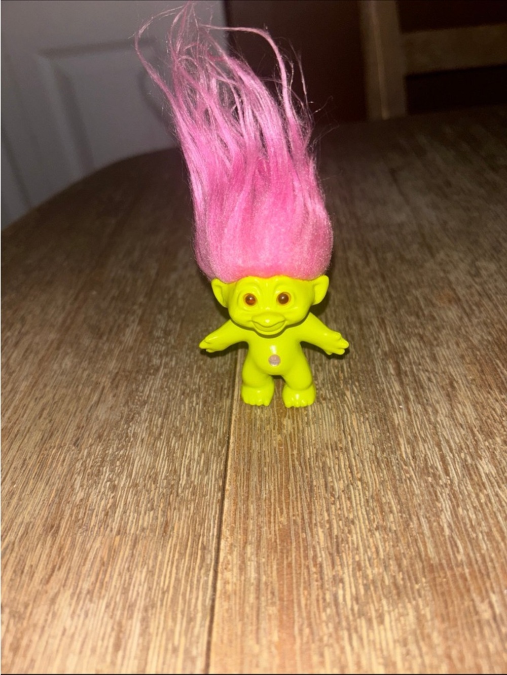 Russ Neon Yellow Troll with Bright Pink Hair